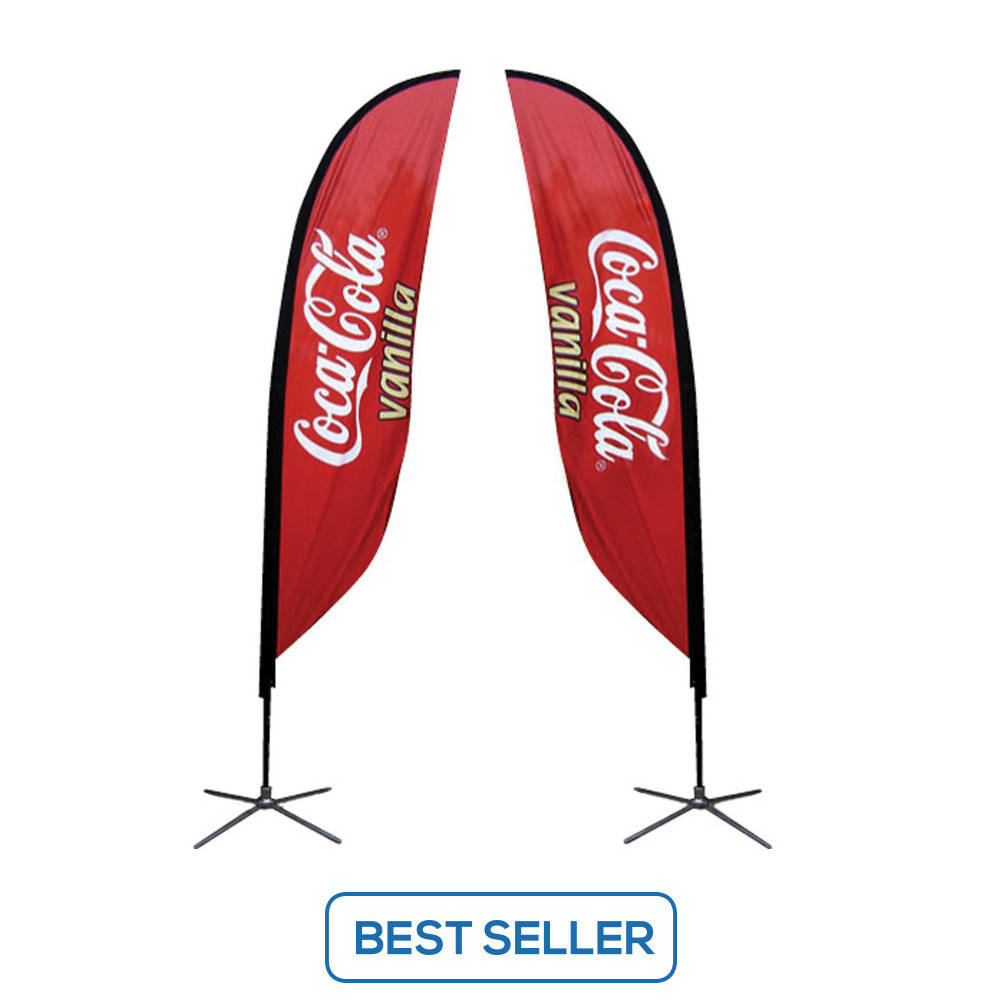 Feather Sail Outdoor Advertising Flag Banner Stand ...