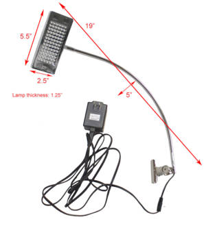 LED Light with Clamp