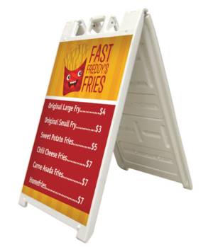 Sidewalk Signs Banner Stand Roll Away Snap Frame Signs